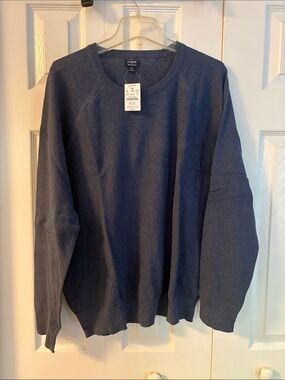 J. Crew Men's Dark Navy Crewneck Sweater